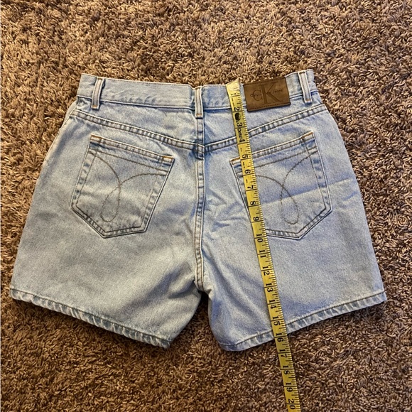 Vintage Calvin Klein Light Blue Denim Shorts - Picture 2 of 9